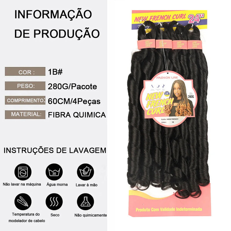 Cabelo Jumbo 280g 60cm Fibra Sintética Premium