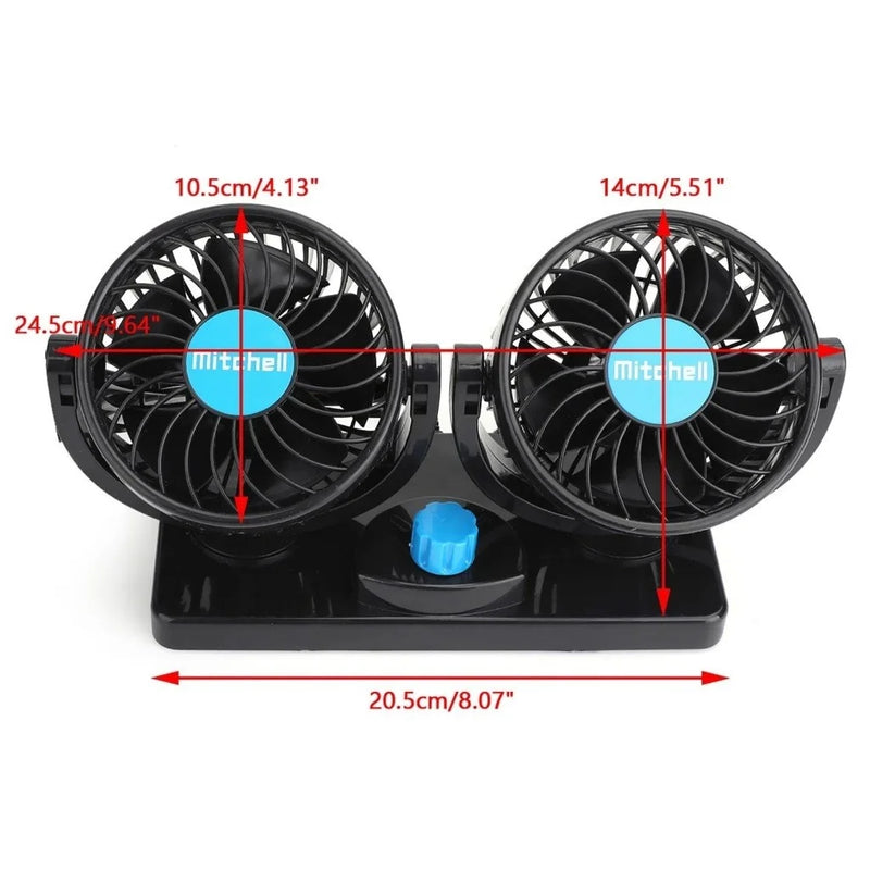 Ventilador Automotivo Duplo 12v DuoVent